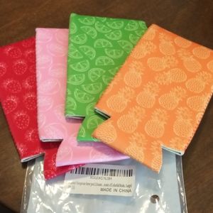 Neoprene Beer Pot Set of 4 (12oz) Colorful Fruit 🍓 Series